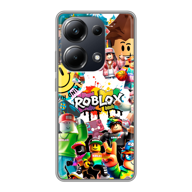 Силиконовый чехол на Xiaomi Poco M6 Pro 4G с принтом Roblox Роблокс Силиконовый чехол на Xiaomi Poco M6 Pro 4G с принтом Roblox Роблокс