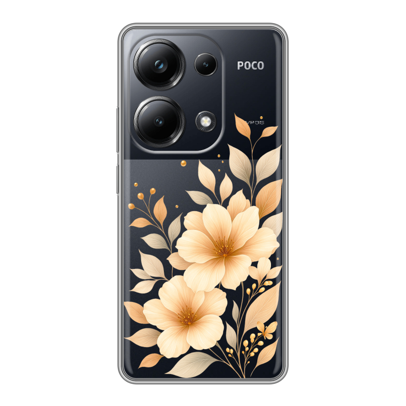 Силиконовый чехол на Xiaomi Poco M6 Pro 4G с принтом для девушки Силиконовый чехол на Xiaomi Poco M6 Pro 4G с принтом для девушки