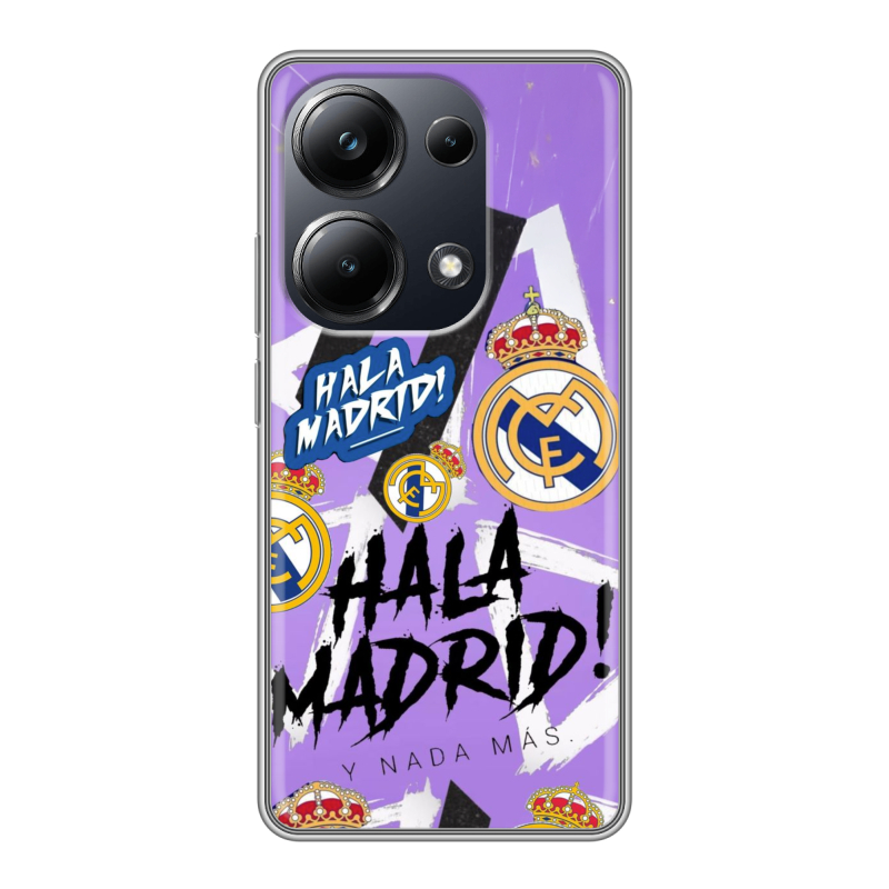 Силиконовый чехол на Xiaomi Poco M6 Pro 4G с принтом Real Madrid Реал Мадрид Силиконовый чехол на Xiaomi Poco M6 Pro 4G с принтом Real Madrid Реал Мадрид