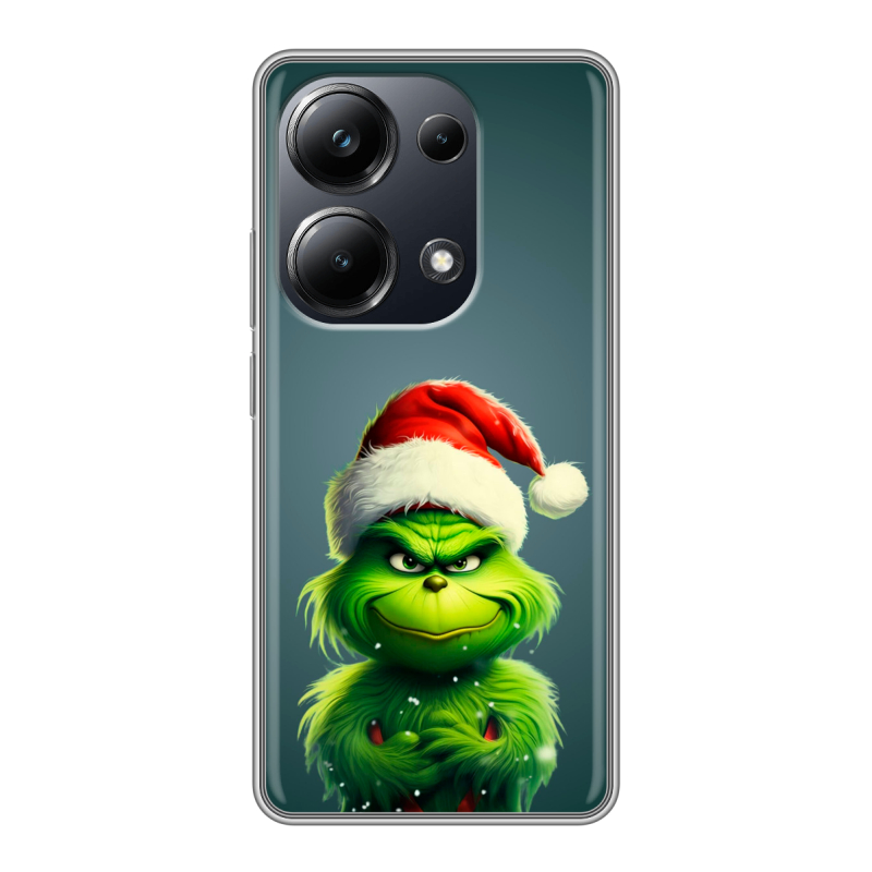 Силиконовый чехол на Xiaomi Poco M6 Pro 4G с принтом Новый год Силиконовый чехол на Xiaomi Poco M6 Pro 4G с принтом Новый год