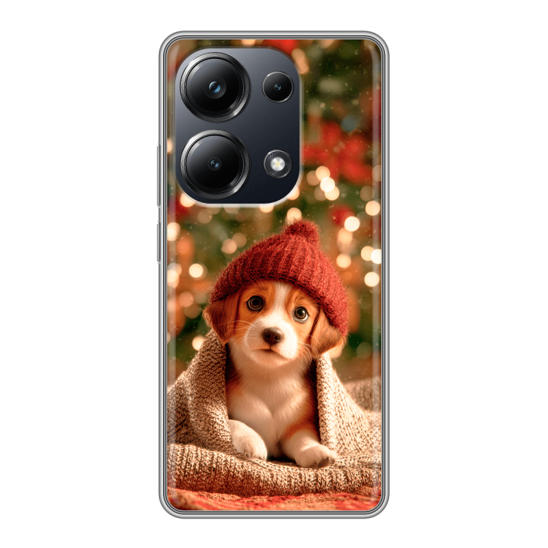 Силиконовый чехол на Xiaomi Poco M6 Pro 4G с принтом Новый год Силиконовый чехол на Xiaomi Poco M6 Pro 4G с принтом Новый год