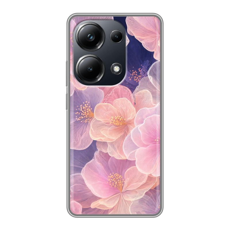 Силиконовый чехол на Xiaomi Poco M6 Pro 4G с принтом женский Силиконовый чехол на Xiaomi Poco M6 Pro 4G с принтом женский