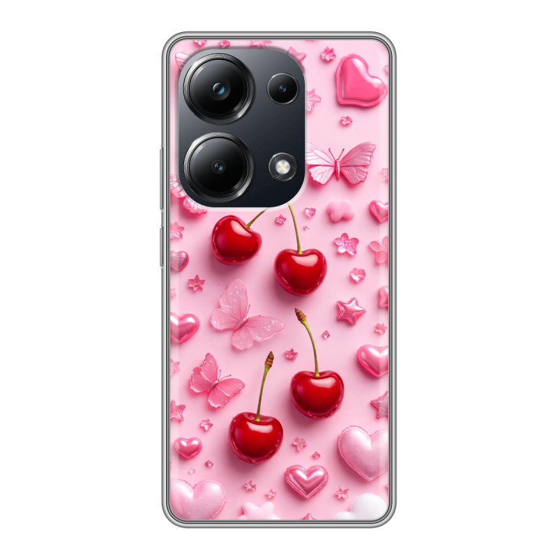 Силиконовый чехол на Xiaomi Poco M6 Pro 4G с принтом для девочек Силиконовый чехол на Xiaomi Poco M6 Pro 4G с принтом для девочек
