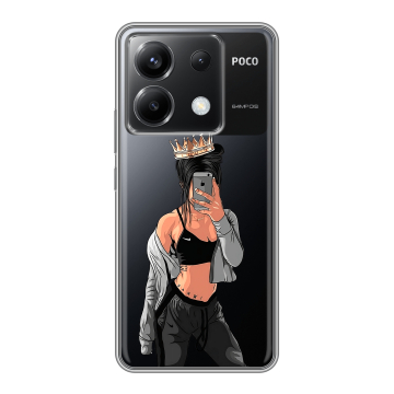 Силиконовый чехол на Xiaomi Poco X6 5G с принтом Женские принты Силиконовый чехол на Xiaomi Poco X6 5G с принтом Женские принты
