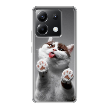 Силиконовый чехол на Xiaomi Poco X6 5G с принтом Коты Силиконовый чехол на Xiaomi Poco X6 5G с принтом Коты