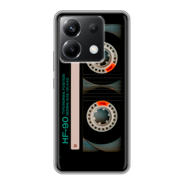 Силиконовый чехол на Xiaomi Poco X6 5G с принтом Кассета Силиконовый чехол на Xiaomi Poco X6 5G с принтом Кассета