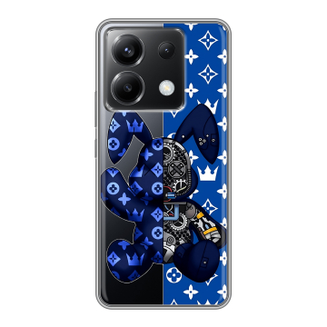 Силиконовый чехол на Xiaomi Poco X6 5G с принтом Луи робот Силиконовый чехол на Xiaomi Poco X6 5G с принтом Луи робот