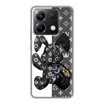 Силиконовый чехол на Xiaomi Poco X6 5G с принтом Луи робот Силиконовый чехол на Xiaomi Poco X6 5G с принтом Луи робот