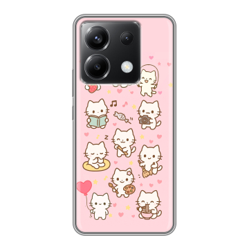 Силиконовый чехол на Xiaomi Poco X6 5G с принтом Hello Kitty Хелоу Кити