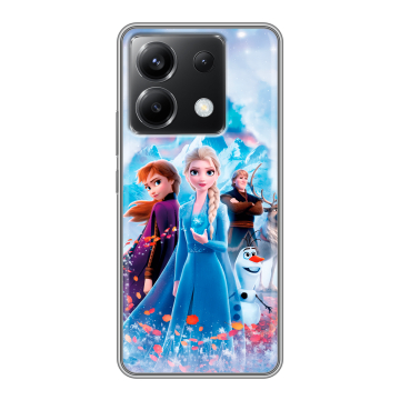 Силиконовый чехол на Xiaomi Poco X6 5G с принтом Холодное сердце Frozen Силиконовый чехол на Xiaomi Poco X6 5G с принтом Холодное сердце Frozen