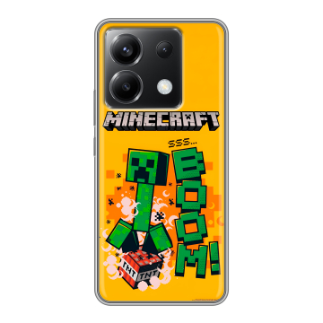 Силиконовый чехол на Xiaomi Poco X6 5G с принтом Майнкрафт Minecraft