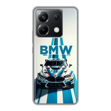 Силиконовый чехол на Xiaomi Poco X6 5G с принтом БМВ BMW