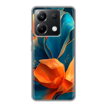 Силиконовый чехол на Xiaomi Poco X6 5G с принтом Цветы Силиконовый чехол на Xiaomi Poco X6 5G с принтом Цветы