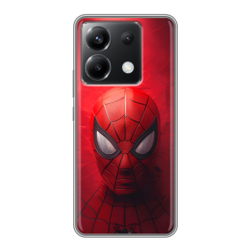 Силиконовый чехол на Xiaomi Poco X6 5G с принтом Spiderman Человек паук Силиконовый чехол на Xiaomi Poco X6 5G с принтом Spiderman Человек паук