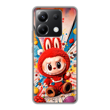 Силиконовый чехол на Xiaomi Poco X6 5G с принтом Labubu Лабубу Силиконовый чехол на Xiaomi Poco X6 5G с принтом Labubu Лабубу