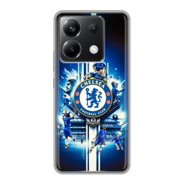 Силиконовый чехол на Xiaomi Poco X6 5G с принтом Chelsea Челси Силиконовый чехол на Xiaomi Poco X6 5G с принтом Chelsea Челси