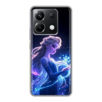 Силиконовый чехол на Xiaomi Poco X6 5G с принтом Холодное сердце Frozen