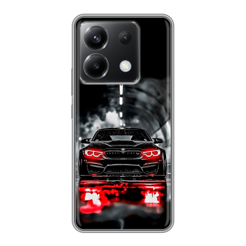 Силиконовый чехол на Xiaomi Poco X6 5G с принтом BMW БМВ