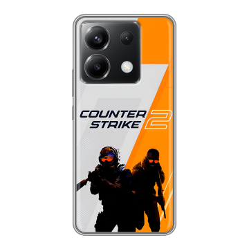 Силиконовый чехол на Xiaomi Poco X6 5G с принтом Counter Strike