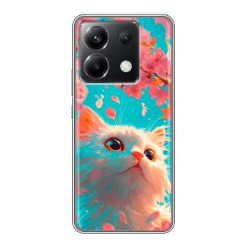 Силиконовый чехол на Xiaomi Poco X6 5G с принтом Красивый кот Силиконовый чехол на Xiaomi Poco X6 5G с принтом Красивый кот
