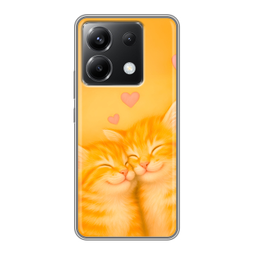 Силиконовый чехол на Xiaomi Poco X6 5G с принтом Милые котята Силиконовый чехол на Xiaomi Poco X6 5G с принтом Милые котята