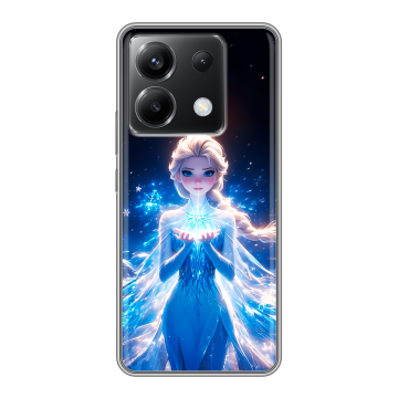 Силиконовый чехол на Xiaomi Poco X6 5G с принтом Холодное сердце Frozen Силиконовый чехол на Xiaomi Poco X6 5G с принтом Холодное сердце Frozen