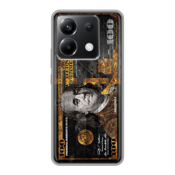 Силиконовый чехол на Xiaomi Poco X6 5G с принтом Доллар деньги