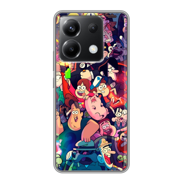 Силиконовый чехол на Xiaomi Poco X6 5G с принтом Gravity Falls Гравити Фолз