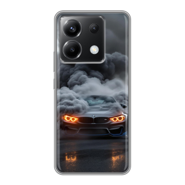 Силиконовый чехол на Xiaomi Poco X6 5G с принтом BMW БМВ