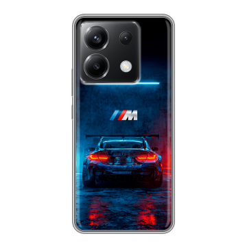 Силиконовый чехол на Xiaomi Poco X6 5G с принтом BMW БМВ Силиконовый чехол на Xiaomi Poco X6 5G с принтом BMW БМВ