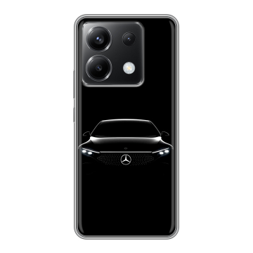 Силиконовый чехол на Xiaomi Poco X6 5G с принтом Mercedes Мерседес Силиконовый чехол на Xiaomi Poco X6 5G с принтом Mercedes Мерседес