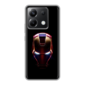 Силиконовый чехол на Xiaomi Poco X6 5G с принтом IronMan Железный человек Силиконовый чехол на Xiaomi Poco X6 5G с принтом IronMan Железный человек