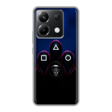 Силиконовый чехол на Xiaomi Poco X6 5G с принтом Игра Кальмара Силиконовый чехол на Xiaomi Poco X6 5G с принтом Игра Кальмара