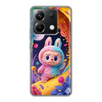 Силиконовый чехол на Xiaomi Poco X6 5G с принтом Labubu Лабубу Силиконовый чехол на Xiaomi Poco X6 5G с принтом Labubu Лабубу