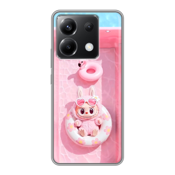 Силиконовый чехол на Xiaomi Poco X6 5G с принтом Labubu Лабубу Силиконовый чехол на Xiaomi Poco X6 5G с принтом Labubu Лабубу