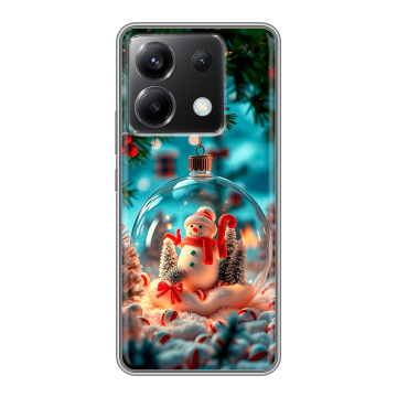 Силиконовый чехол на Xiaomi Poco X6 5G с принтом Новый год Силиконовый чехол на Xiaomi Poco X6 5G с принтом Новый год