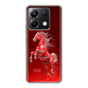 Силиконовый чехол на Xiaomi Poco X6 5G с принтом Новый год Силиконовый чехол на Xiaomi Poco X6 5G с принтом Новый год