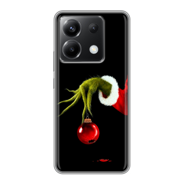 Силиконовый чехол на Xiaomi Poco X6 5G с принтом Новый год Гринч Силиконовый чехол на Xiaomi Poco X6 5G с принтом Новый год Гринч