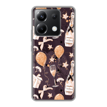 Силиконовый чехол на Xiaomi Poco X6 5G с принтом Новый год Силиконовый чехол на Xiaomi Poco X6 5G с принтом Новый год