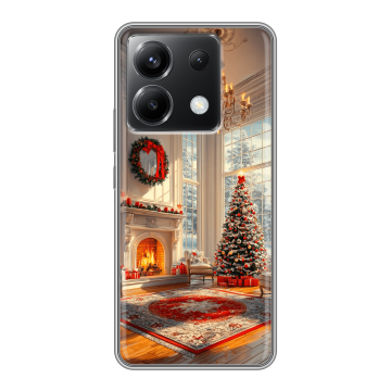 Силиконовый чехол на Xiaomi Poco X6 5G с принтом Новый год Силиконовый чехол на Xiaomi Poco X6 5G с принтом Новый год