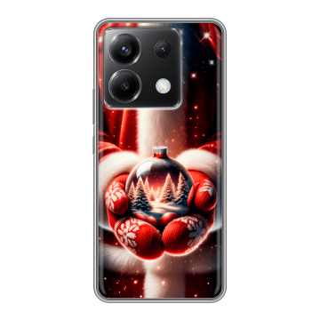 Силиконовый чехол на Xiaomi Poco X6 5G с принтом Новый год Силиконовый чехол на Xiaomi Poco X6 5G с принтом Новый год