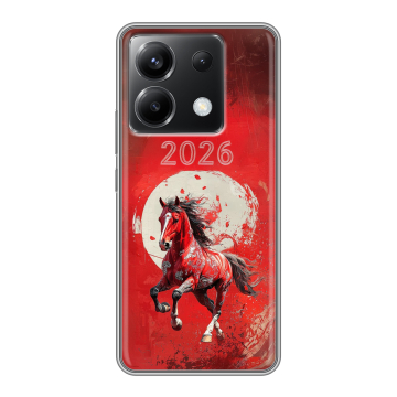 Силиконовый чехол на Xiaomi Poco X6 5G с принтом Новый год Силиконовый чехол на Xiaomi Poco X6 5G с принтом Новый год