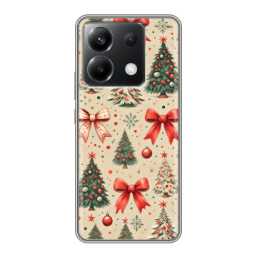 Силиконовый чехол на Xiaomi Poco X6 5G с принтом Новый год Силиконовый чехол на Xiaomi Poco X6 5G с принтом Новый год