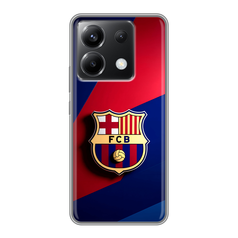 Силиконовый чехол на Xiaomi Poco X6 5G с принтом Барселона Barcelona Силиконовый чехол на Xiaomi Poco X6 5G с принтом Барселона Barcelona