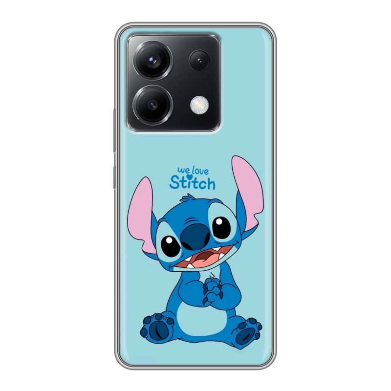 Силиконовый чехол на Xiaomi Poco X6 5G с принтом Лило и Стич Силиконовый чехол на Xiaomi Poco X6 5G с принтом Лило и Стич