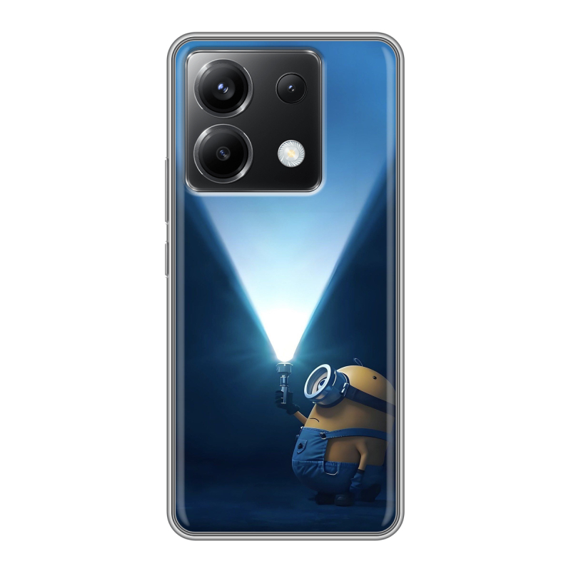 Силиконовый чехол на Xiaomi Poco X6 5G с принтом Миньоны Силиконовый чехол на Xiaomi Poco X6 5G с принтом Миньоны