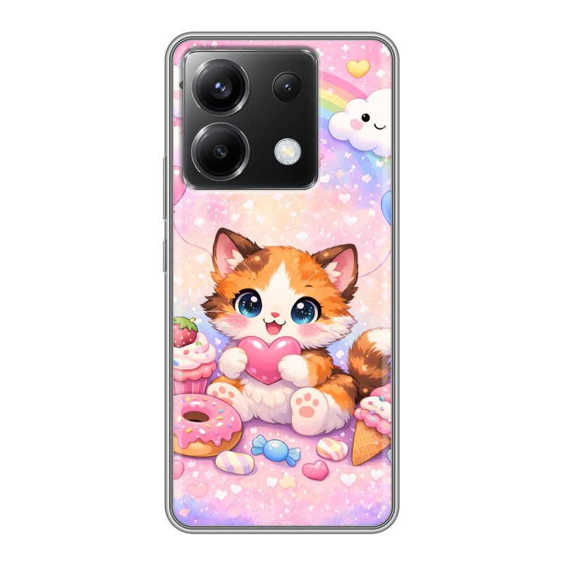 Силиконовый чехол на Xiaomi Poco X6 5G с принтом для девочек Силиконовый чехол на Xiaomi Poco X6 5G с принтом для девочек