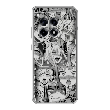 Силиконовый чехол на OnePlus Ace 3 с принтом Ahegao Ахегао Аниме
