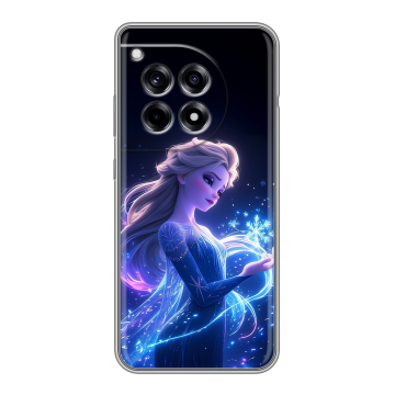 Силиконовый чехол на OnePlus Ace 3 с принтом Холодное сердце Frozen Силиконовый чехол на OnePlus Ace 3 с принтом Холодное сердце Frozen
