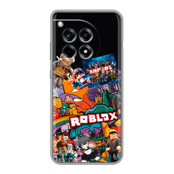 Силиконовый чехол на OnePlus Ace 3 с принтом Roblox Роблокс